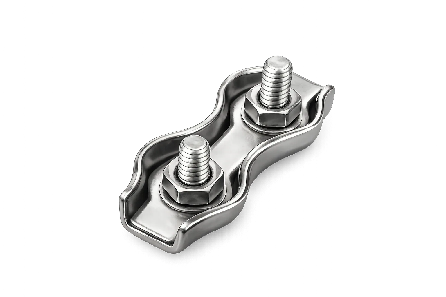 Kẹp cáp đôi inox 304